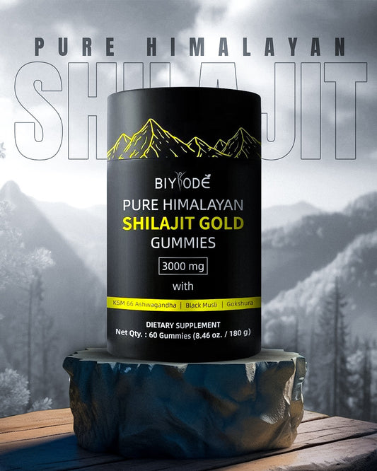 Pure Himalayan Shilajit Gummies  With Ashwagandha, Gokshura & Other Herbs No Added Sugar 60 Chewables Edible Supplement